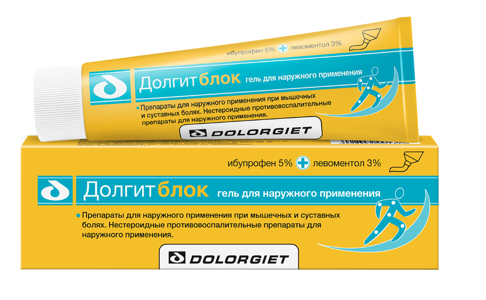 Изображение товара Долгитблок 5%+3% гель для наружного применения 100 гр