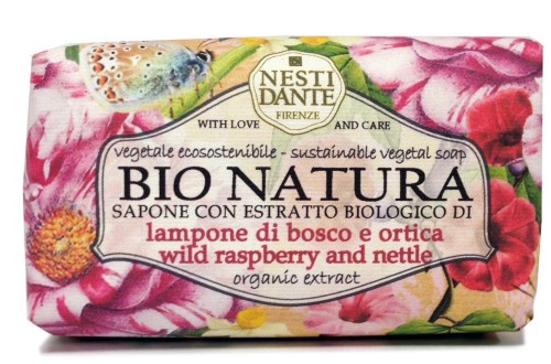 Изображение товара Nesti Dante Bio Natura мыло малина и крапива 250 гр натуральное средство для лица и тела