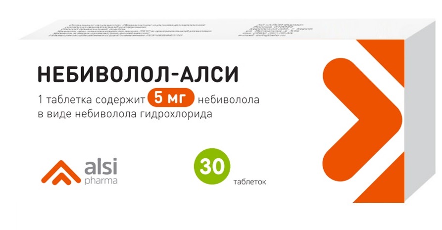 Изображение товара Лекарственный препарат Небиволол-АЛСИ 5 мг 30 шт. таблетки