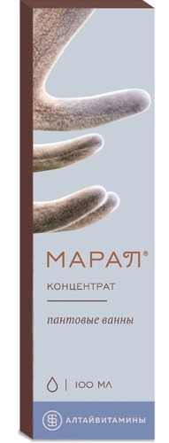 МАРАЛ ПАНТОВЫЕ ВАННЫ КОНЦЕНТРАТ 100МЛ N1 инструкция по применению