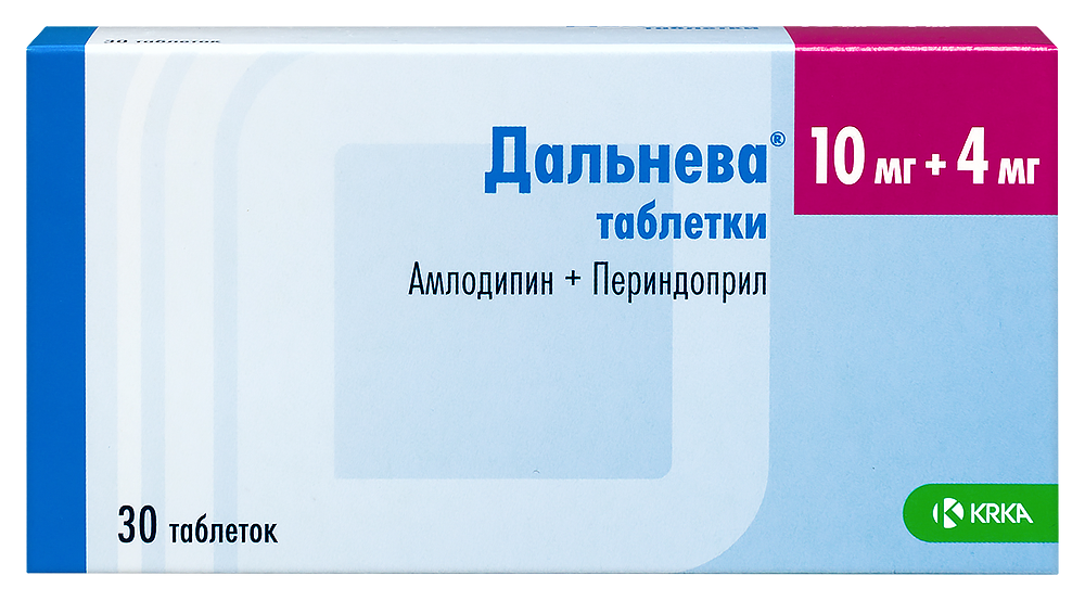 Изображение товара Дальнева 10 мг + 4 мг таблетки для лечения гипертензии