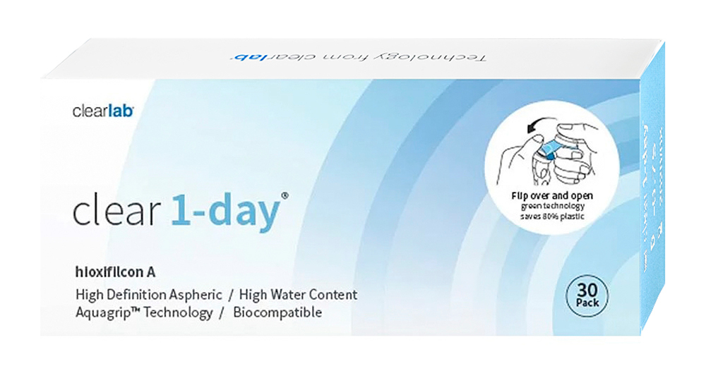 Изображение товара Однодневные контактные линзы Clear1-day со скидкой 30 шт