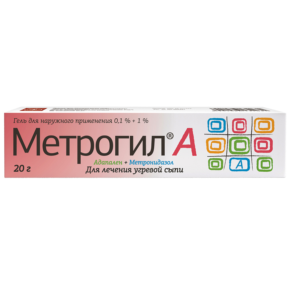 Метрогил а 0,1%+1% гель для наружного применения 20 гр - цена 542 руб.,  купить в интернет аптеке в Москве Метрогил а 0,1%+1% гель для наружного  применения 20 гр, инструкция по применению