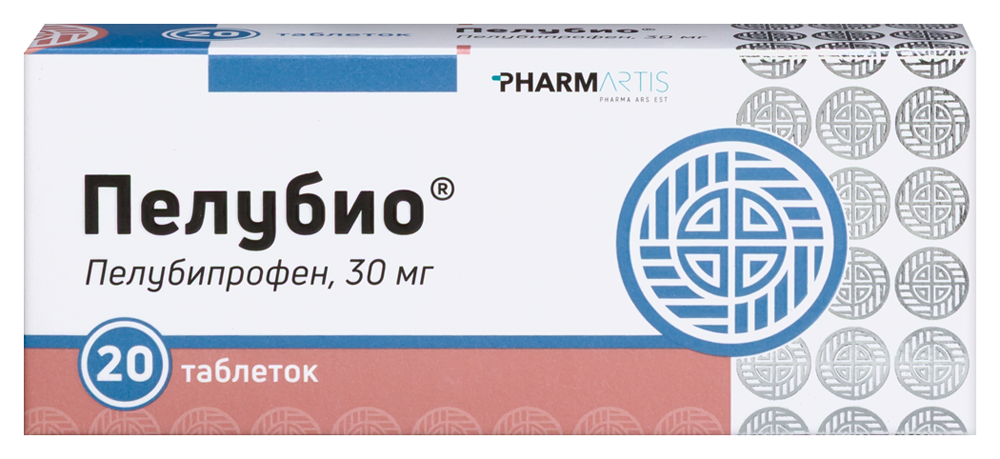Изображение товара Пелубио 30 мг 20 таблеток для симптоматической терапии суставных заболеваний
