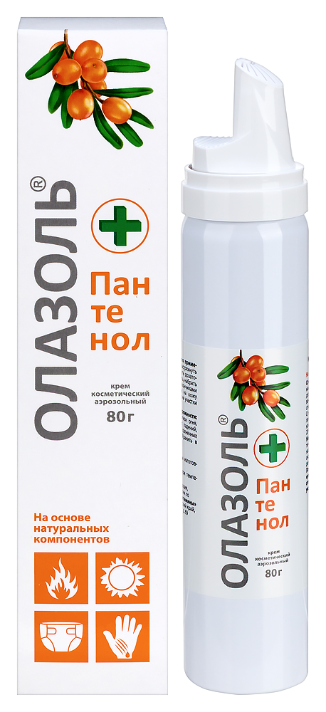 Изображение товара Олазоль пантенол крем аэрозоль 80 гр для ухода за кожей