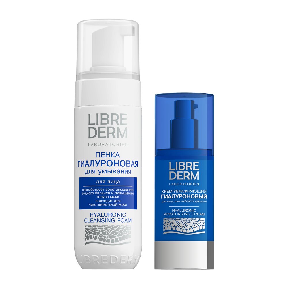 Изображение товара Набор ЛИБРИДЕРМ Гиалурон: пенка для умывания + крем для лица/шеи/декольте