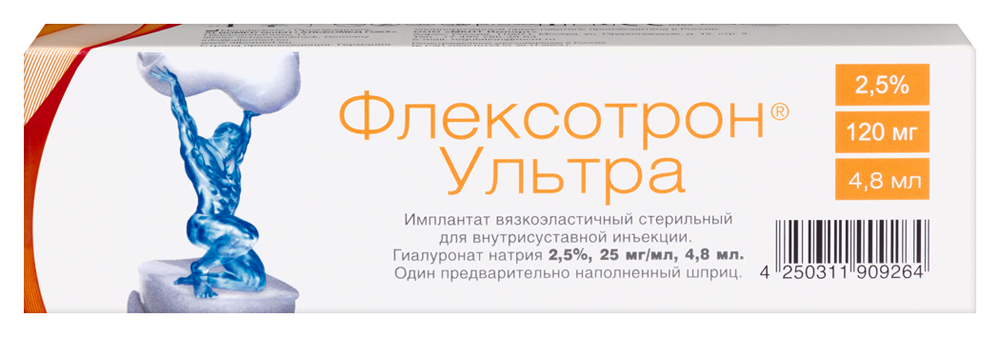 Изображение товара Флексотрон ультра вязкоэластичный имплантат для внутрисуставных инъекций