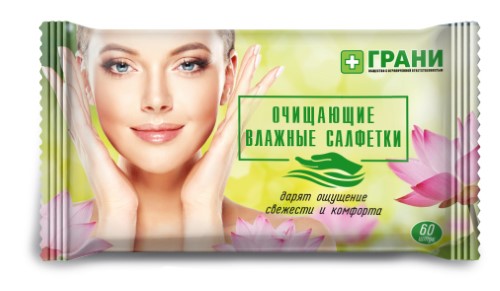 Изображение товара Грани салфетки влажные очищающие 60 шт.