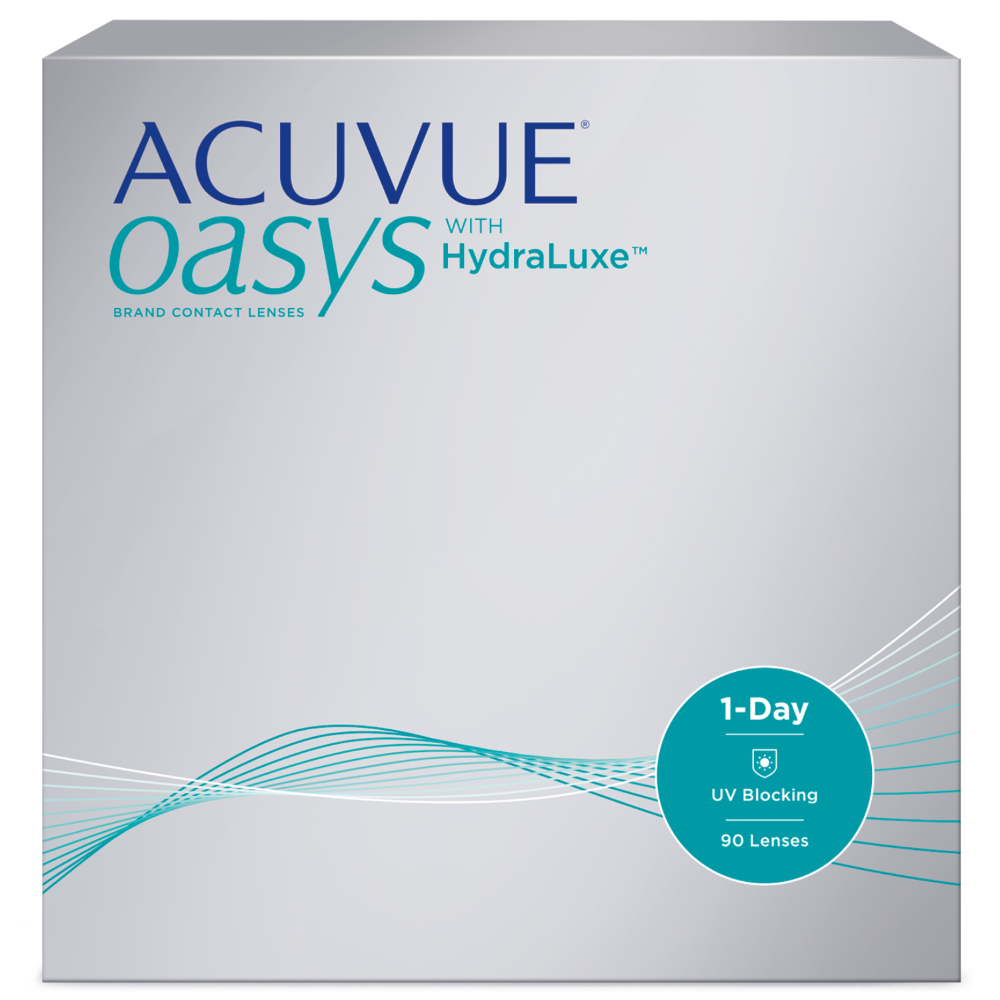 Изображение товара Acuvue Oasys with Hydralux однодневные контактные линзы 8.5/14.3 90 шт - коррекция зрения комфорт