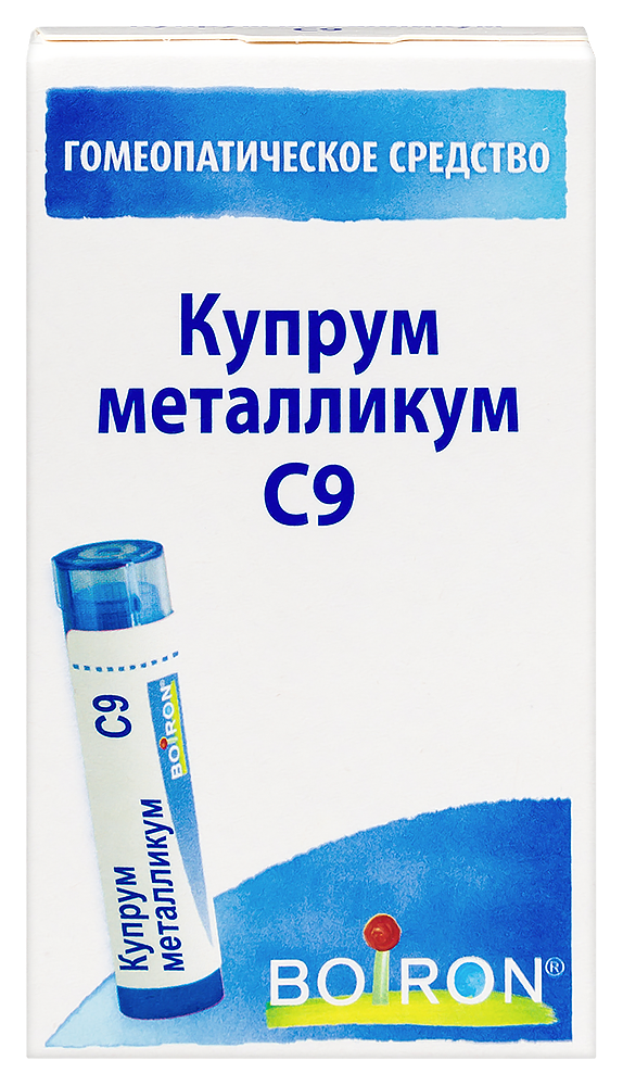 Изображение товара Купрум металликум С9 гомеопатический препарат гранулы 4 г