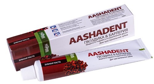 Изображение товара Зубная паста Aasha herbals гвоздика и барбария 100 гр натуральный уход