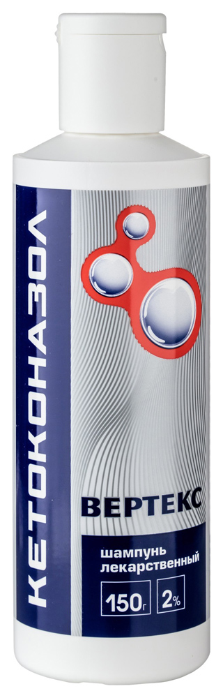 Изображение товара Кетоконазол Вертекс 2 % шампунь 150 гр лечение себорейного дерматита