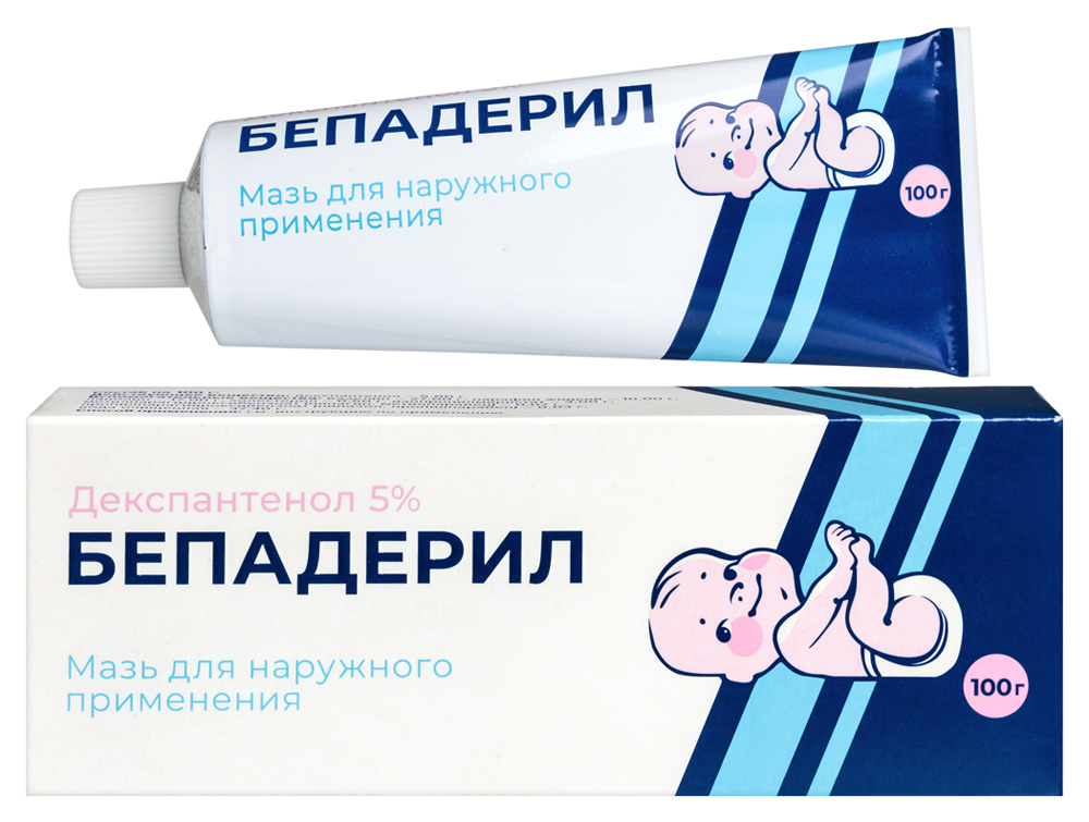 Изображение товара Бепадерил 5% мазь для наружного применения 100 г - уход за кожей и заживление ран