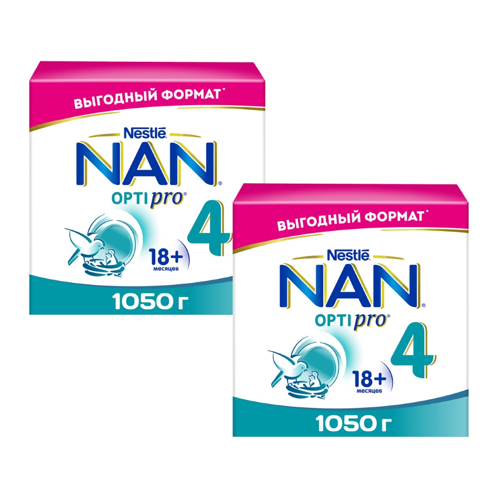 Изображение товара Набор из 2уп NAN 4 OPTIPRO С ОЛИГОСАХАРИДАМИ 2FL И ПРОБИОТИКАМИ B LACTIS НАПИТОК МОЛОЧ СУХОЙ 1050,0 со скидкой