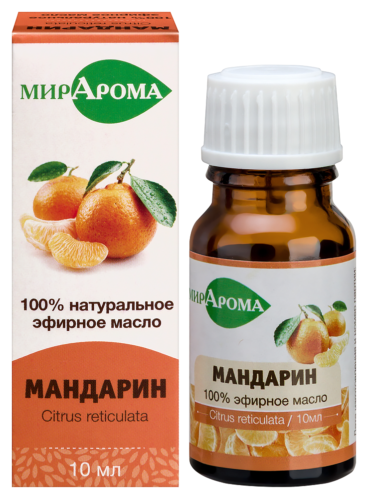 Изображение товара Эфирное масло Мирарома мандарин 10 мл для ухода и ароматерапии Изображение товара Эфирное масло Мирарома мандарин 10 мл для ухода и ароматерапии