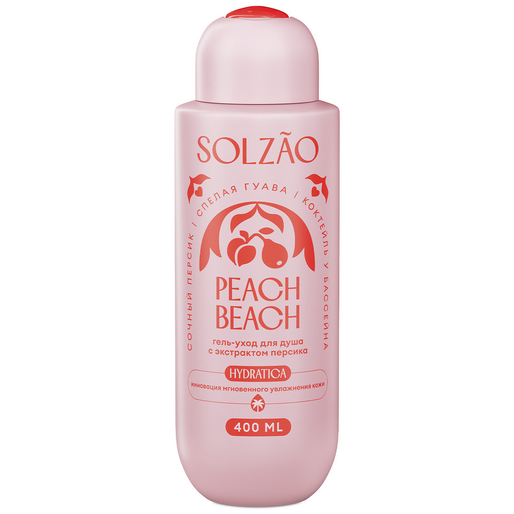 Изображение товара Solzao Peach Beach гель для душа с экстрактом персика 400 мл