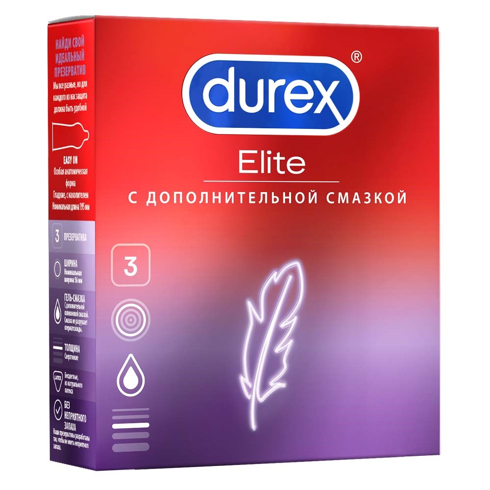 Изображение товара Durex презервативы elite 3 шт.