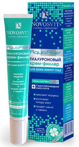 Изображение товара Novosvit гиалуроновый крем-филлер aquafiller для кожи вокруг глаз 20 мл