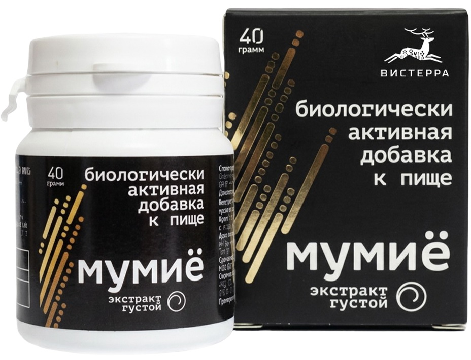 Вистерра мумие 40 гр экстракт густой инструкция по применению