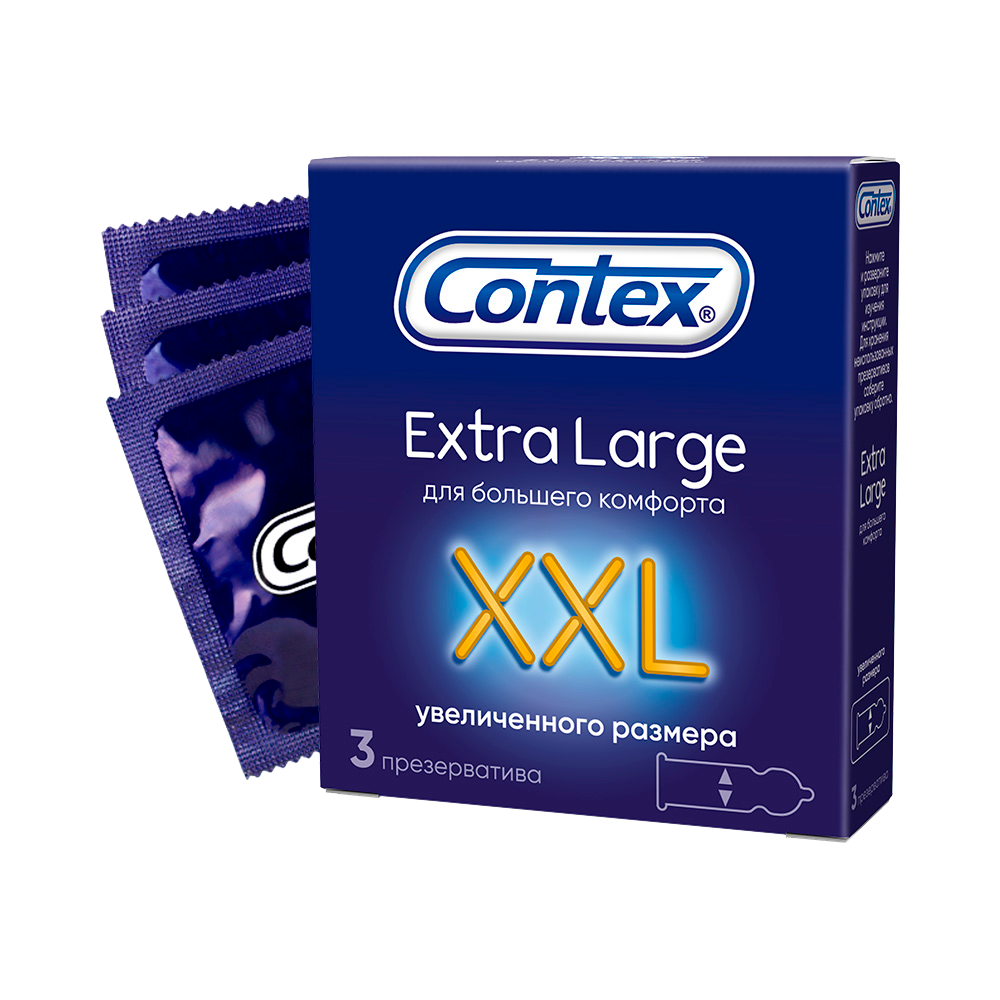 Изображение товара Конtex презервативы XXL Extra Large 3 шт. безопасный интим