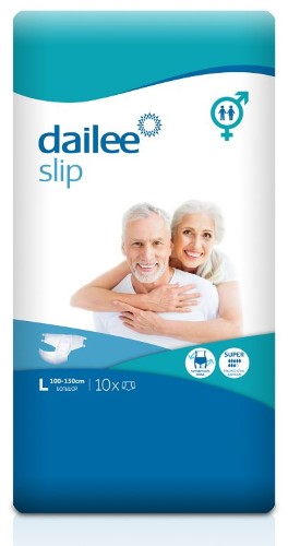Изображение товара Dailee подгузники для взрослых для людей с тяжелой степенью недержания SUPER Large (большой) 10 шт.