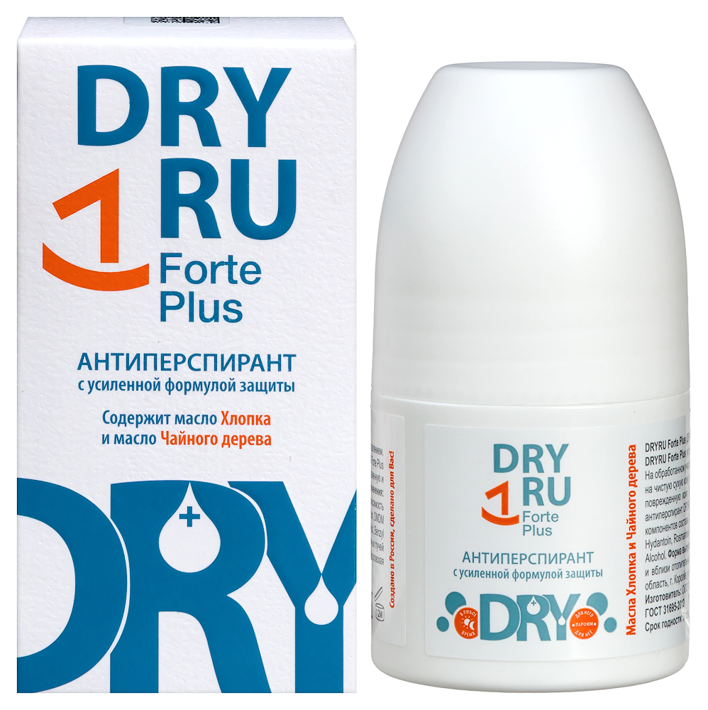 Изображение товара Дезодорант-антиперспирант Dry ru forte plus 50 мл Изображение товара Дезодорант-антиперспирант Dry ru forte plus 50 мл