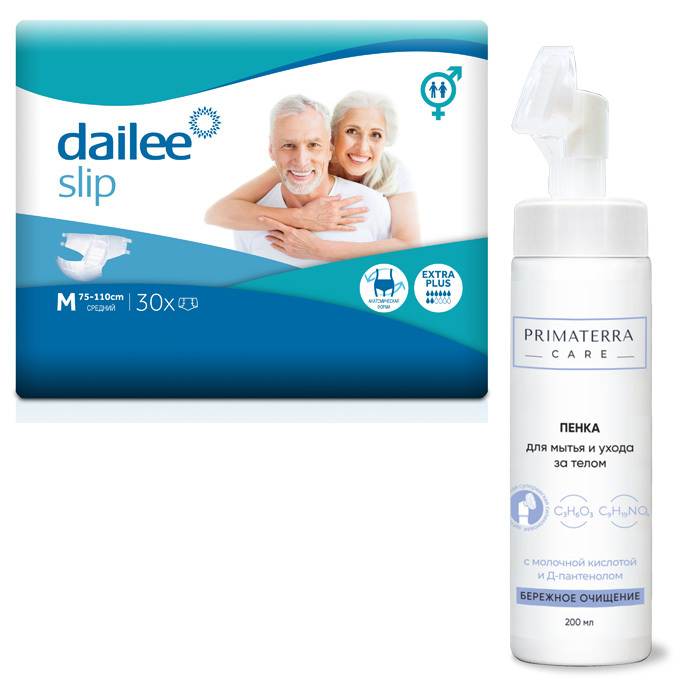 Изображение товара Набор Dailee Extra Plus M30 + Пенка Primaterra Care 200 мл