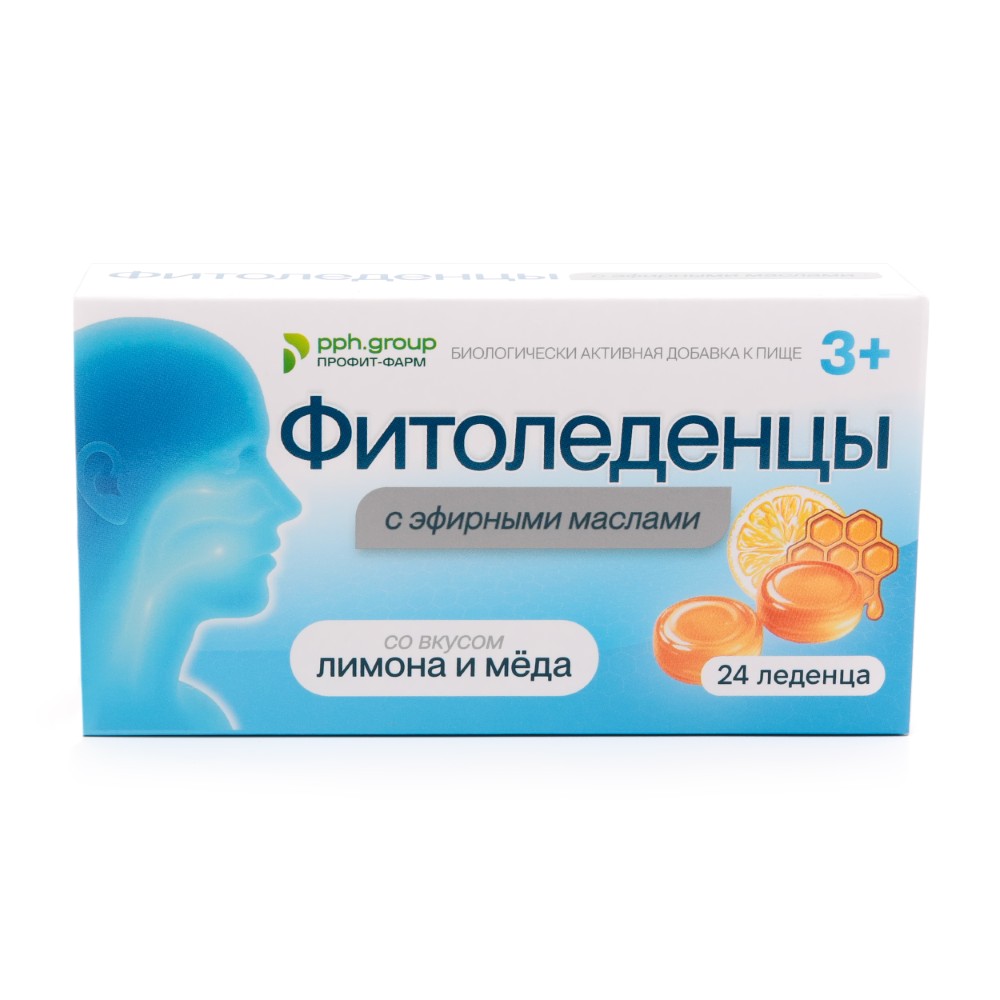 Изображение товара Фитоледенцы с эфирными маслами со вкусом лимон-мед 24 шт. леденцы массой 3250 мг Изображение товара Фитоледенцы с эфирными маслами со вкусом лимон-мед 24 шт. леденцы массой 3250 мг