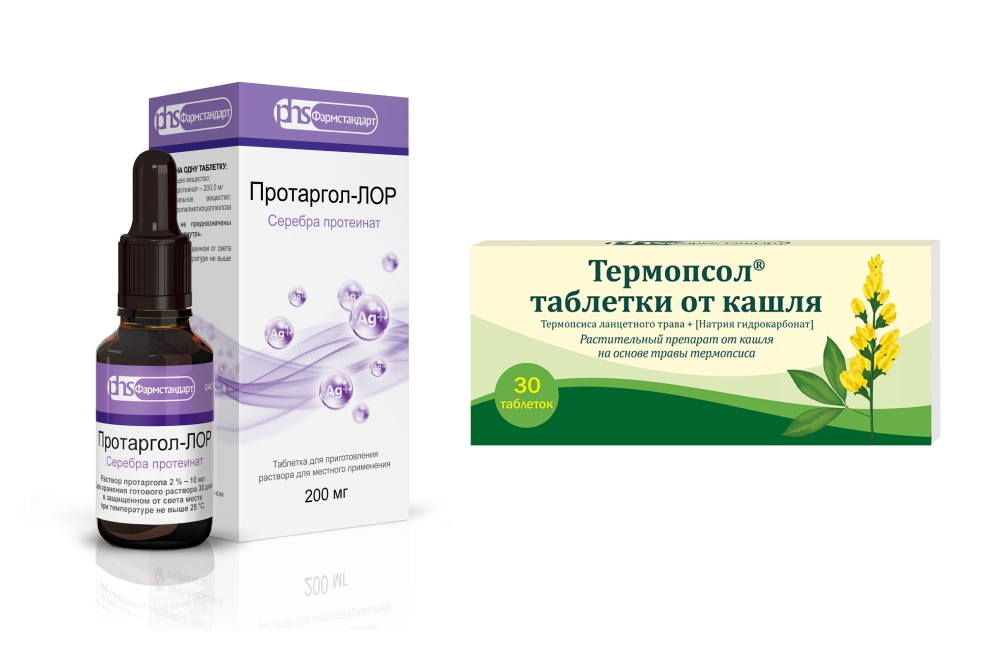 Изображение товара Набор при кашле Термопсол таб №30 + Протаргол-ЛОР по выгодной цене