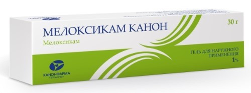 Изображение товара Мелоксикам канон 1% гель для наружного применения 30 гр
