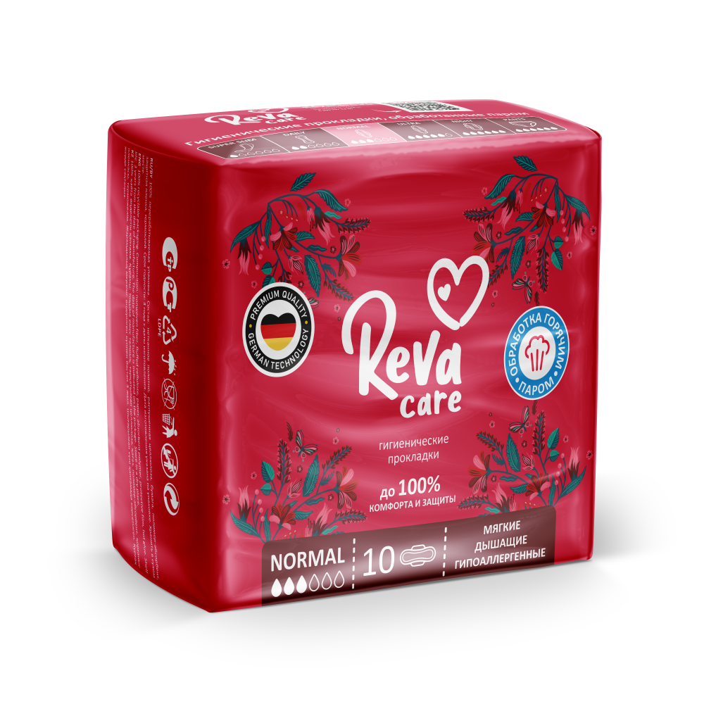 Изображение товара Reva care normal прокладки без запаха 10 шт.
