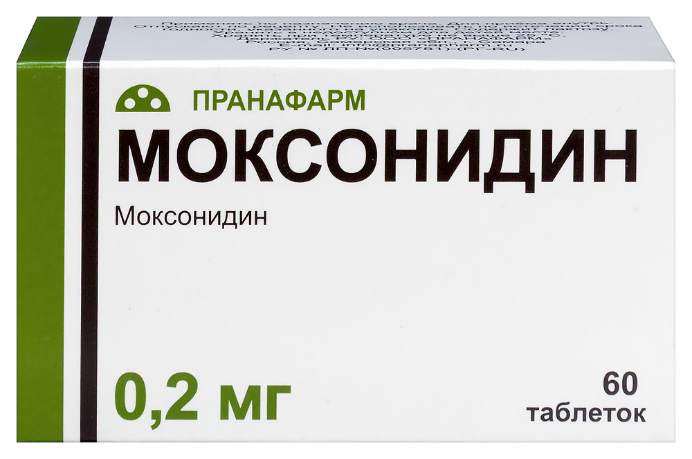 Изображение товара Моксонидин 0,2 мг таблетки, покрытые пленочной оболочкой для лечения гипертензии