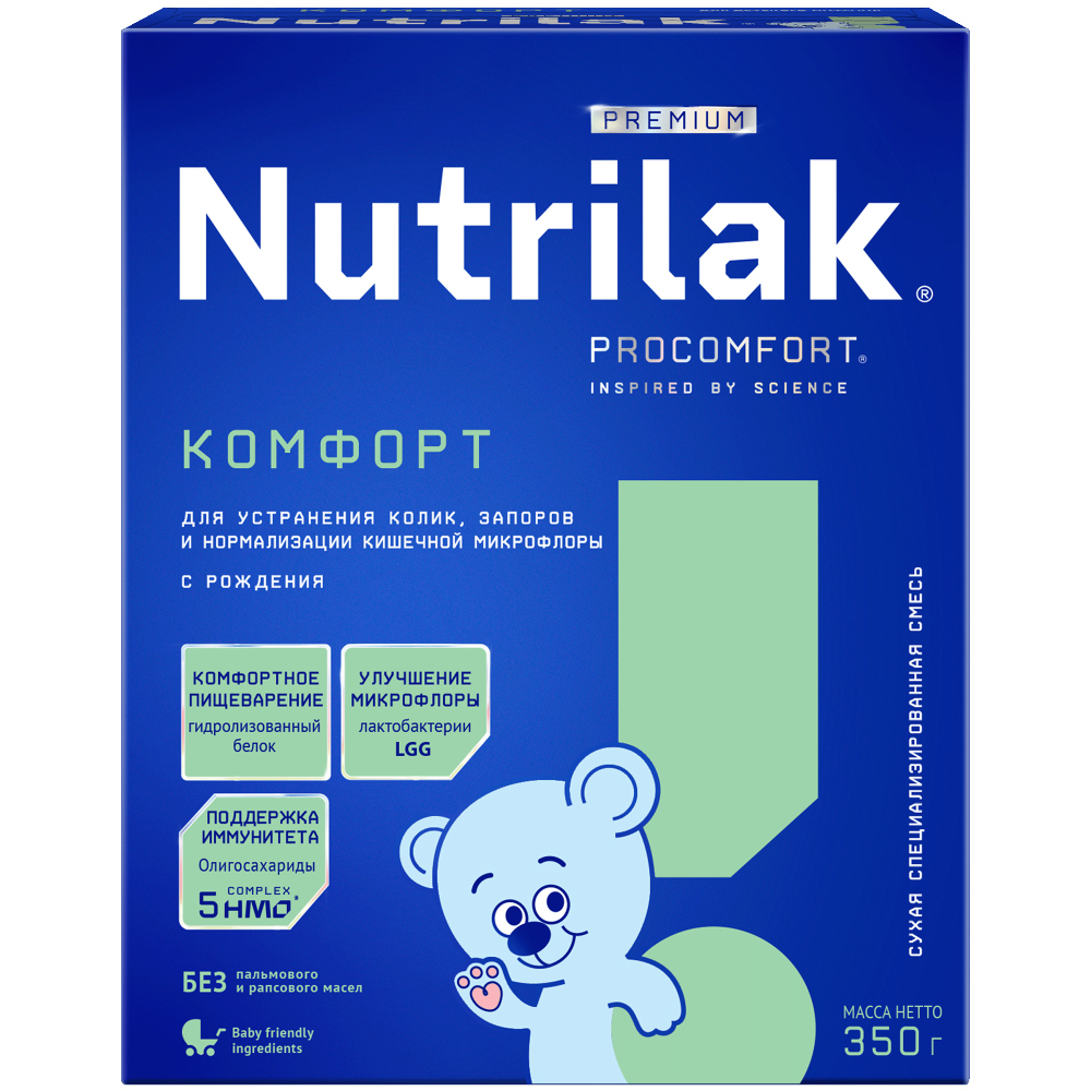 Изображение товара Nutrilak premium комфорт сухая детская молочная смесь 0-12 мес 350г