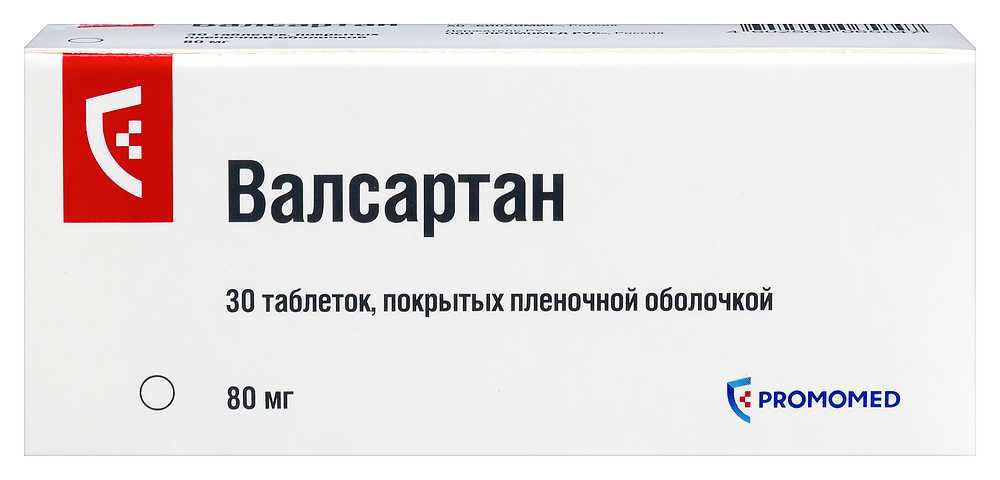 Изображение товара Таблетки Валсартан 80 мг 30 шт. для снижения давления Изображение товара Таблетки Валсартан 80 мг 30 шт. для снижения давления