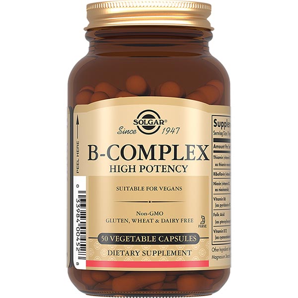 Изображение товара Солгар в-комплекс 50 капсул поддержка нервной системы и обмена веществ