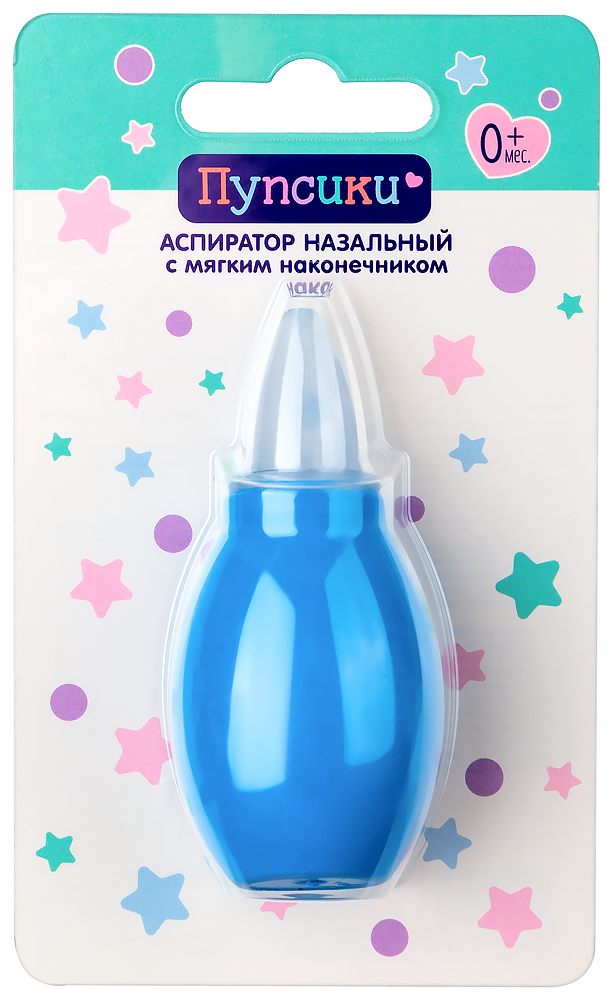 Изображение товара Аспиратор назальный с мягким наконечником пупсики