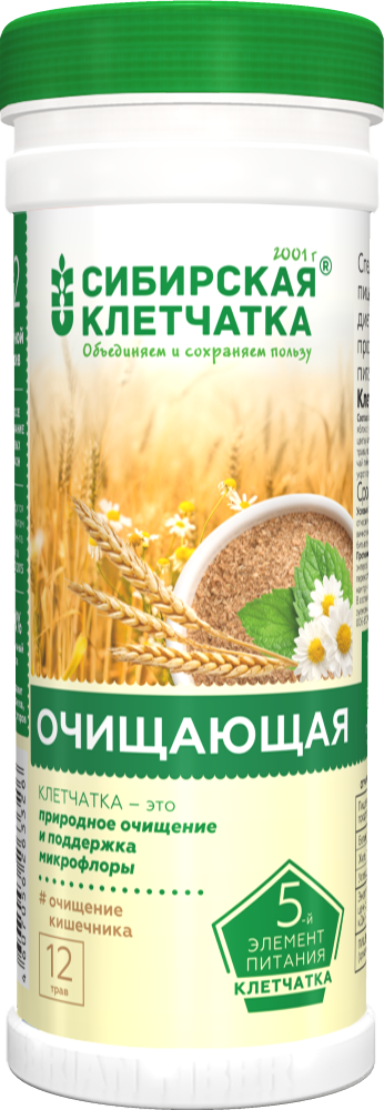 Изображение товара Сибирская клетчатка очищающая 170 гр для метаболизма и пищеварения Изображение товара Сибирская клетчатка очищающая 170 гр для метаболизма и пищеварения