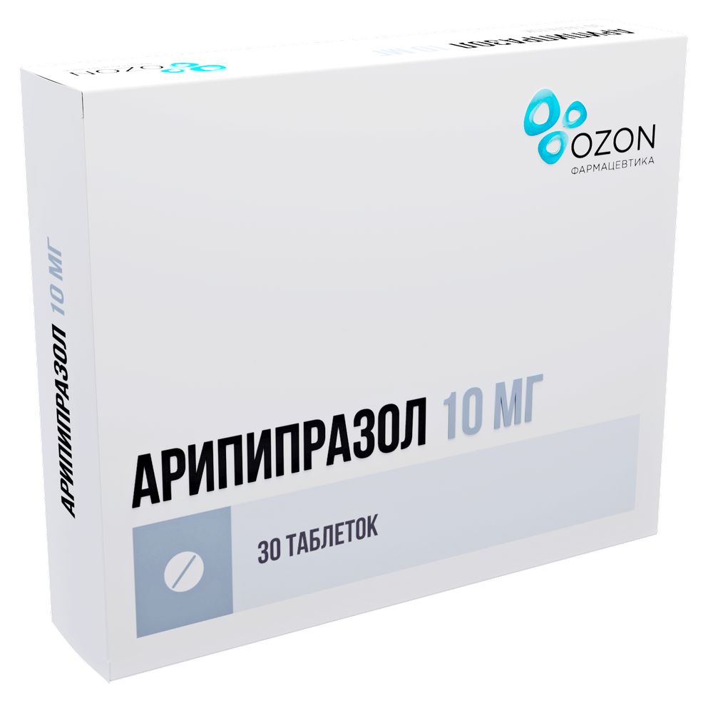 Арипипразол 10 мг 30 шт. блистер таблетки - цена 2158.50 руб., купить в  интернет аптеке в Томске Арипипразол 10 мг 30 шт. блистер таблетки,  инструкция по применению