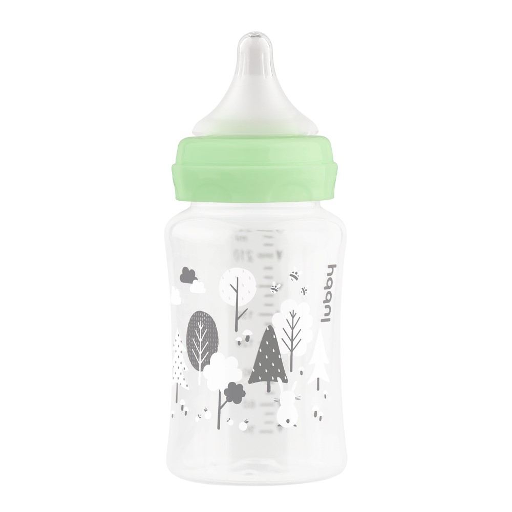 Изображение товара Силиконовая бутылочка Lubby с широким горлом 250 мл для новорожденных 0+