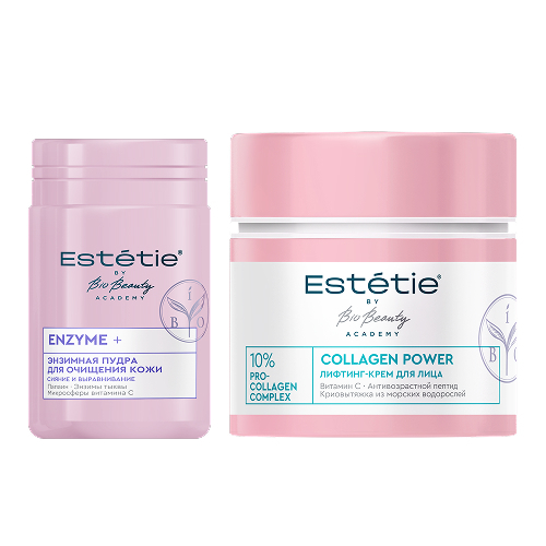 Изображение товара Набор ESTETIE ЛИФТИНГ И СИЯНИЕ со скидкой до 20% (пудра для очищения кожи энзимная ENZYME 50гр+лифтинг-крем для лица 45мл)