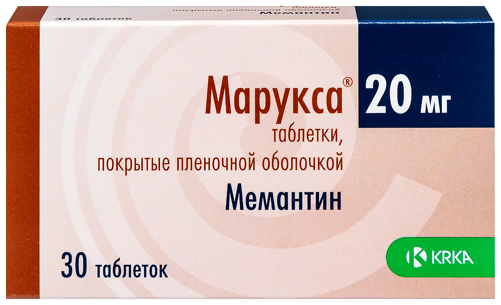 Маруксе таблетки. Марукса. Мемантин таблетки покрытые пленочной оболочкой. Акатинол Марукса. Марукса таблетки 10мг 30шт.