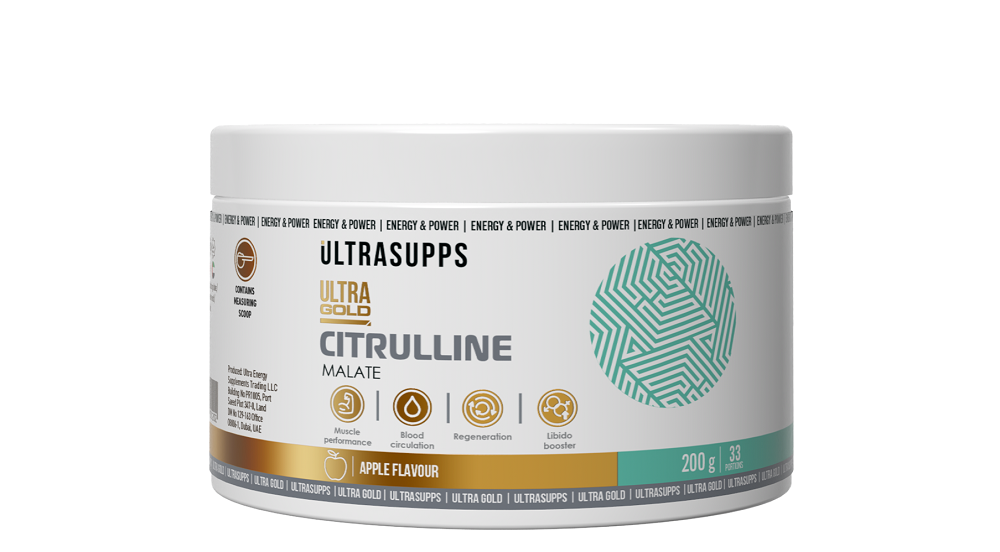 Изображение товара Ультрасаппс ультра голд цитруллин 200 гр порошок со вкусом яблока