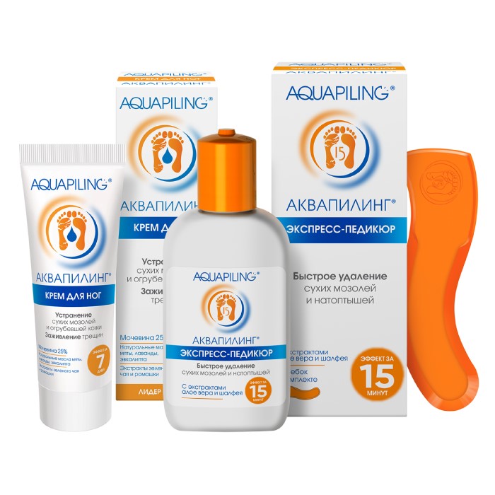 Изображение товара Набор АКВАПИЛИНГ КРЕМ ДЛЯ НОГ 75МЛ + ЛОСЬОН ДЛЯ УХОДА ЗА КОЖЕЙ НОГ 150МЛ/КОМПЛ СО СКРЕБКОМ со скидкой