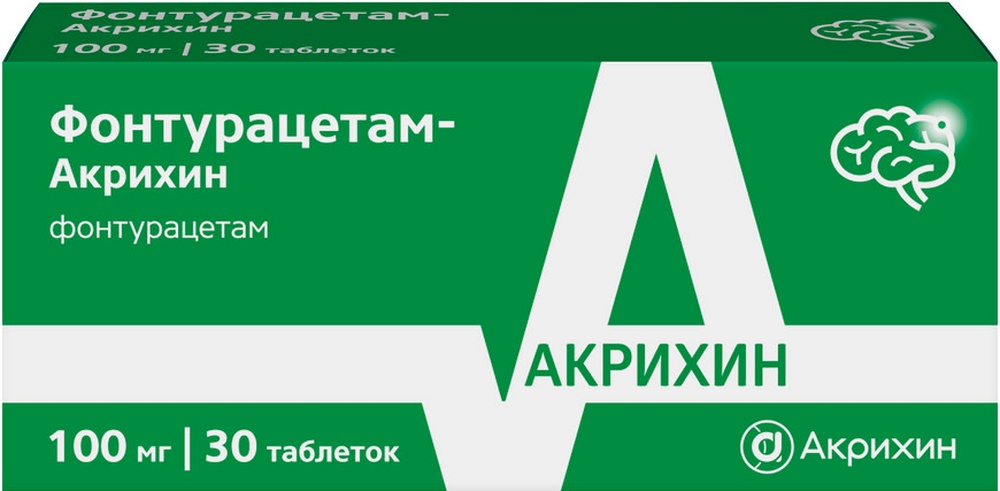 Изображение товара Фонтурацетам 100 мг таблетки 30 шт для поддержки ЦНС и памяти Изображение товара Фонтурацетам 100 мг таблетки 30 шт для поддержки ЦНС и памяти
