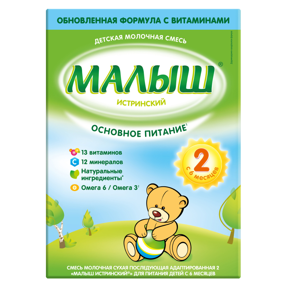 Изображение товара Малыш Истринский 2 смесь сухая для детей 6-12 мес 350 г Изображение товара Малыш Истринский 2 смесь сухая для детей 6-12 мес 350 г