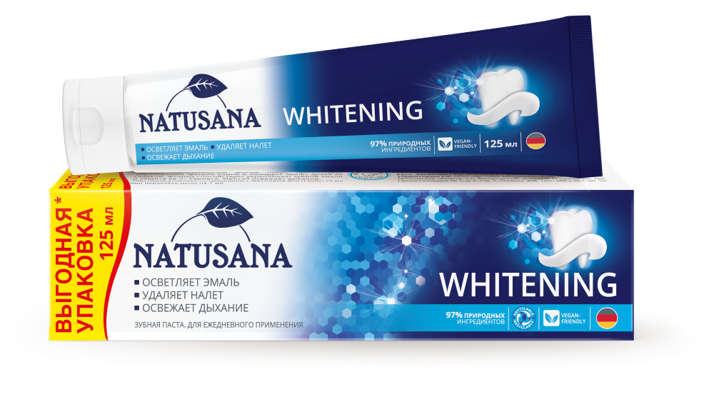 Изображение товара Natusana зубная паста whitening 125 мл
