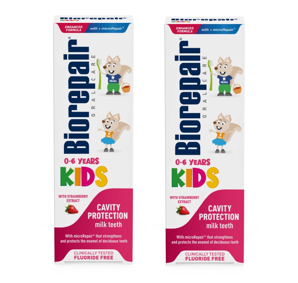 Изображение товара Набор Biorepair kids fragola зубная паста для детей с экстрактом земляники 50мл из 2 уп со скидкой Изображение товара Набор Biorepair kids fragola зубная паста для детей с экстрактом земляники 50мл из 2 уп со скидкой