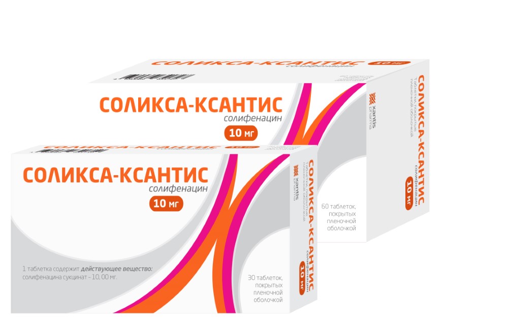 Изображение товара Набор Соликса-Ксантис таб. 10 мг №60 и Соликса-Ксантис таб. 10 мг №30 со скидкой!