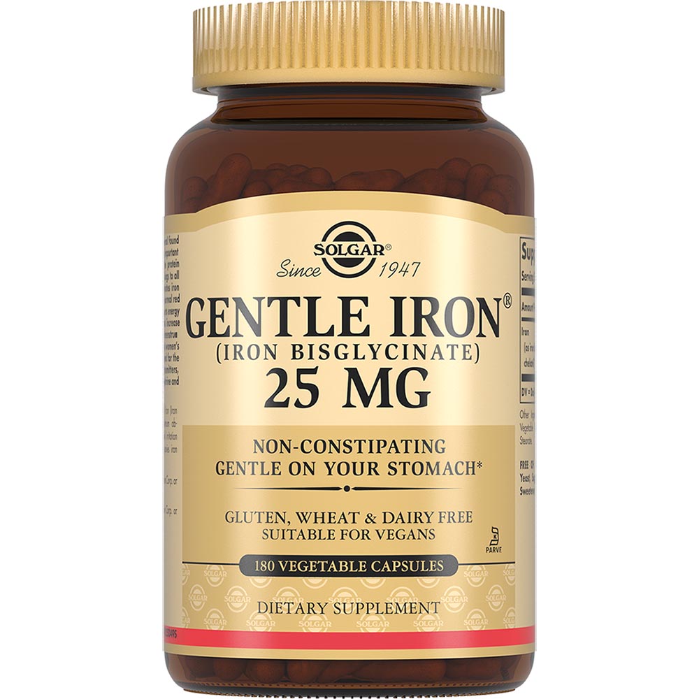 Изображение товара Солгар железо 25 мг капсулы 180 шт полезная добавка для здоровья