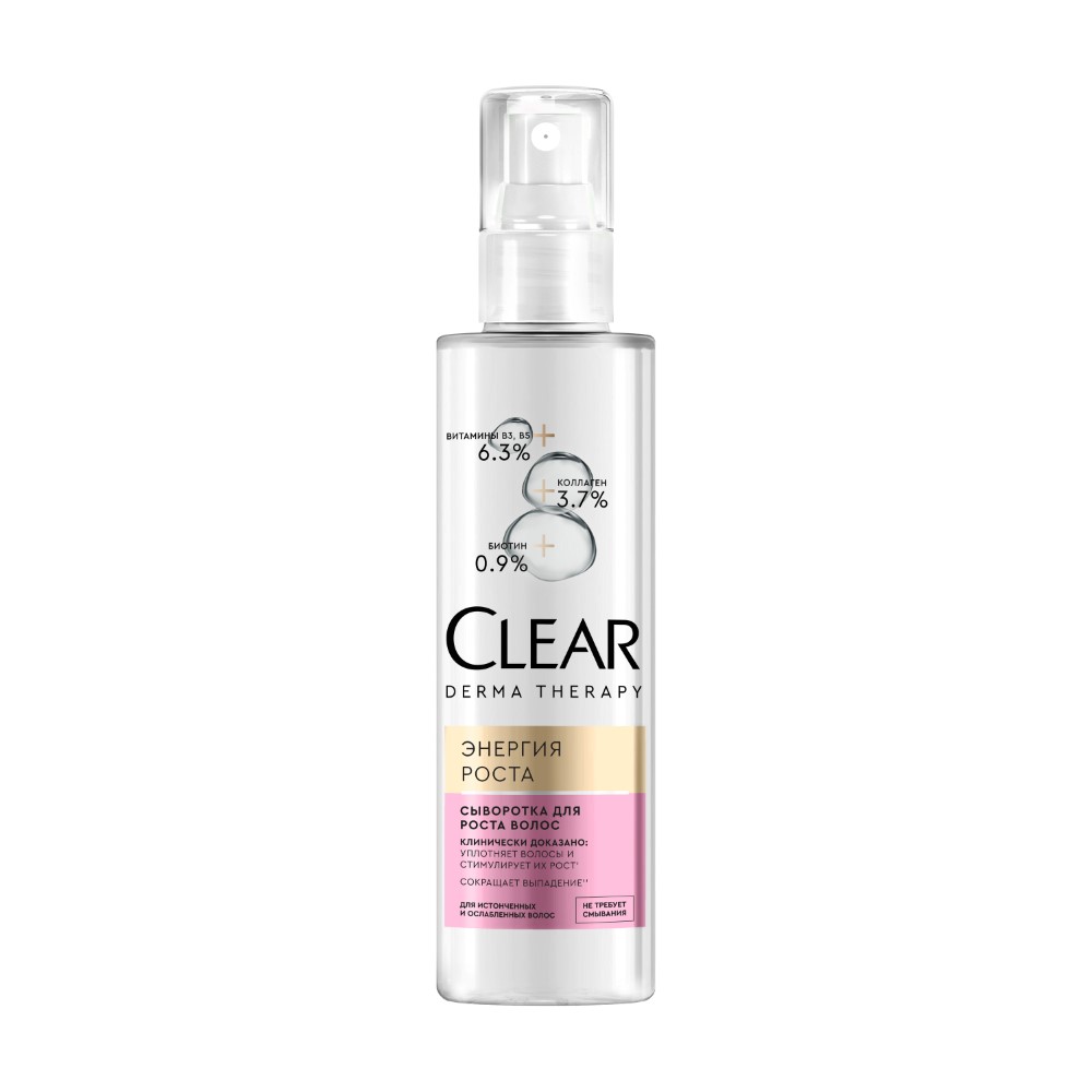 Clear derma therapy сыворотка для волос энергия роста 190 мл инструкция по применению